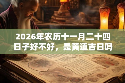 2026年农历十一月二十四日子好不好，是黄道吉日吗？