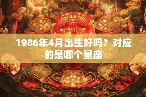 1986年4月出生好吗？对应的是哪个星座