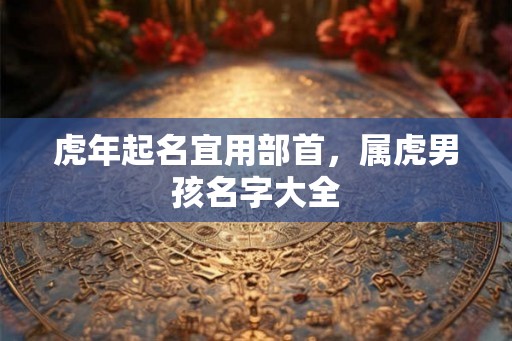 虎年起名宜用部首，属虎男孩名字大全