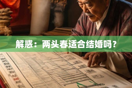 解惑：两头春适合结婚吗？
