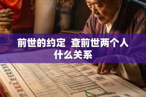 前世的约定 查前世两个人什么关系 前世的约定 查前世两个人什么关系