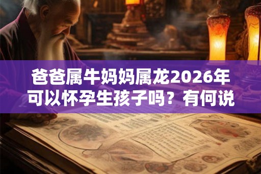 爸爸属牛妈妈属龙2026年可以怀孕生孩子吗？有何说法？
