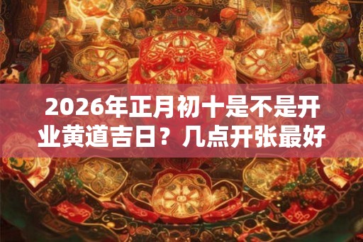 2026年正月初十是不是开业黄道吉日？几点开张最好