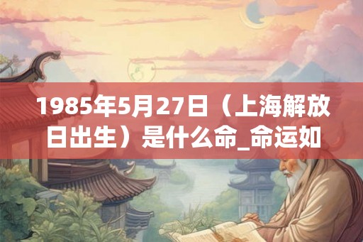 1985年5月27日(上海解放日出生)是什么命_命运如何 1985年5月27日(上海解放日出生)是什么命_命运如何