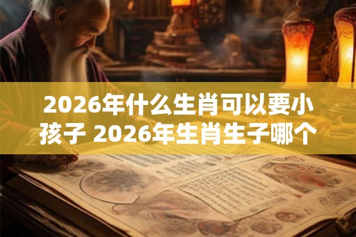 2026年什么生肖可以要小孩子 2026年生肖生子哪个好