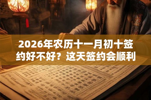 2026年农历十一月初十签约好不好？这天签约会顺利吗？