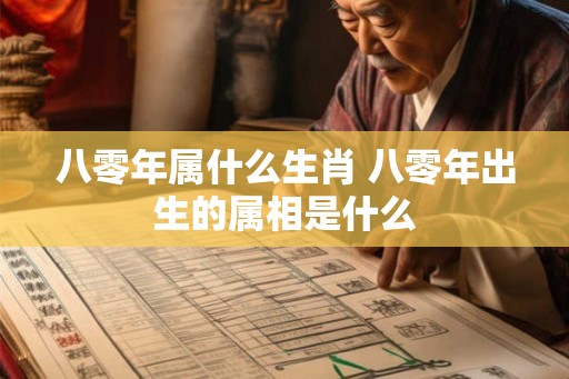 八零年属什么生肖 八零年出生的属相是什么