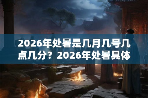 2026年处暑是几月几号几点几分？2026年处暑具体时间？