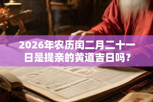 2026年农历闰二月二十一日是提亲的黄道吉日吗？