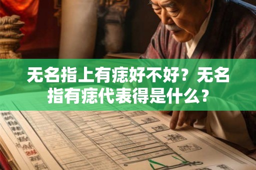 无名指上有痣好不好?无名指有痣代表得是什么? 无名指上有痣好不好?无名指有痣代表得是什么?