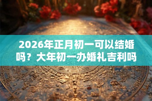 2026年正月初一可以结婚吗？大年初一办婚礼吉利吗
