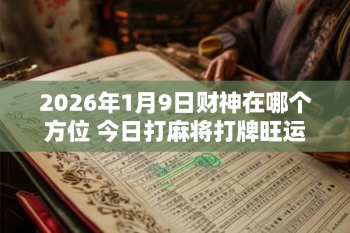 2026年1月9日财神在哪个方位 今日打麻将打牌旺运方位