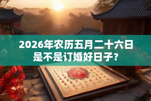 2026年农历五月二十六日是不是订婚好日子？