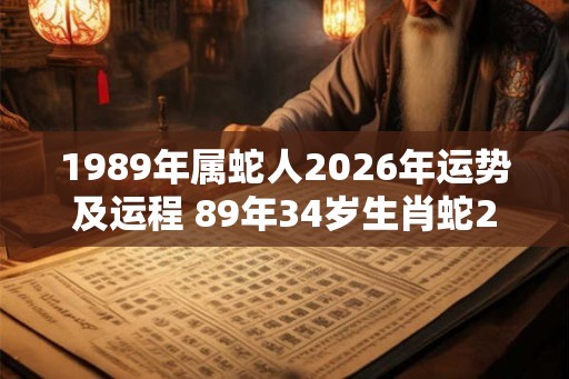 1989年属蛇人2026年运势及运程 89年34岁生肖蛇2026年每月运势