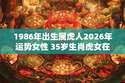 1986年出生属虎人2026年运势女性 35岁生肖虎女在2026年运气如何 1986年出生属虎人2026年运势女性 35岁生肖虎女在2026年运气如何
