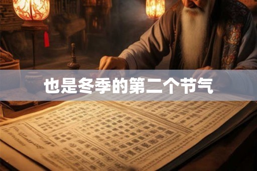 也是冬季的第二个节气