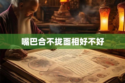 嘴巴合不拢面相好不好