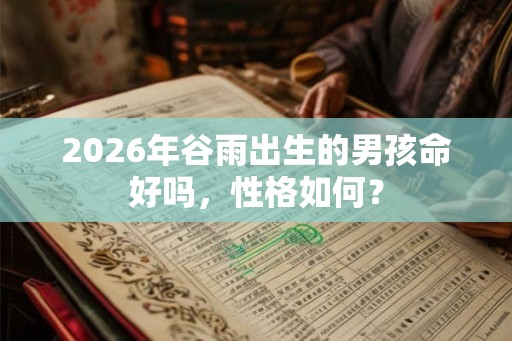 2026年谷雨出生的男孩命好吗，性格如何？