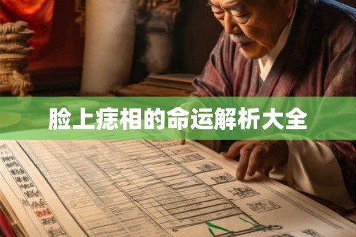 脸上痣相的命运解析大全