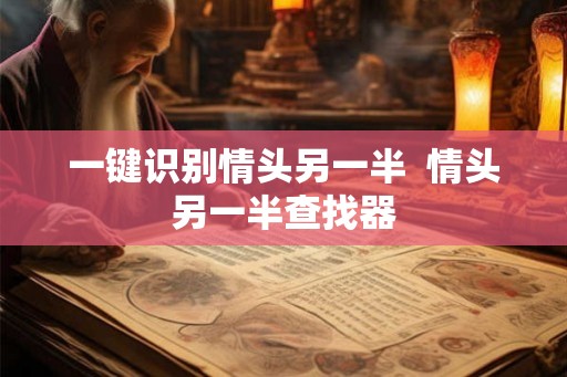 一键识别情头另一半  情头另一半查找器