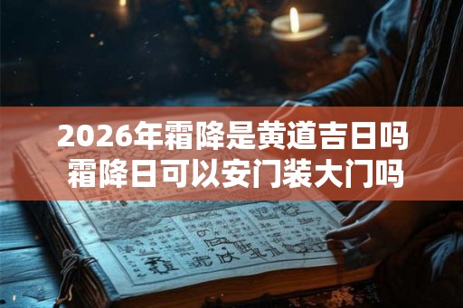 2026年霜降是黄道吉日吗 霜降日可以安门装大门吗