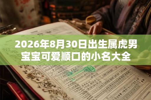2026年8月30日出生属虎男宝宝可爱顺口的小名大全 2026年8月30日出生属虎男宝宝可爱顺口的小名大全