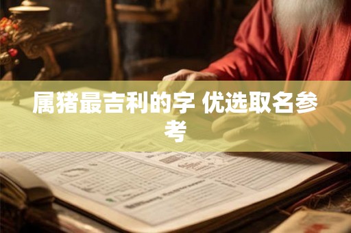 属猪最吉利的字 优选取名参考