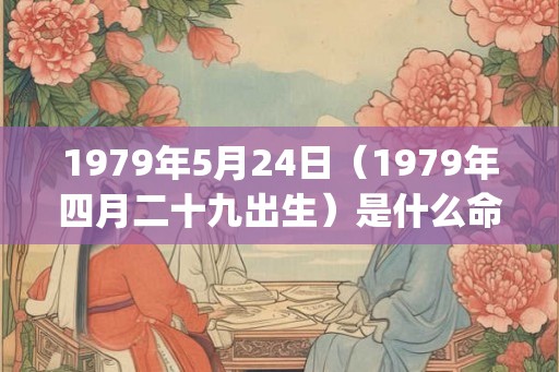 1979年5月24日（1979年四月二十九出生）是什么命_命运如何