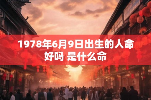 1978年6月9日出生的人命好吗 是什么命