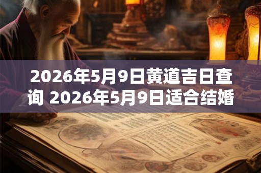 2026年5月9日黄道吉日查询 2026年5月9日适合结婚吗 2026年5月9日黄道吉日查询 2026年5月9日适合结婚吗