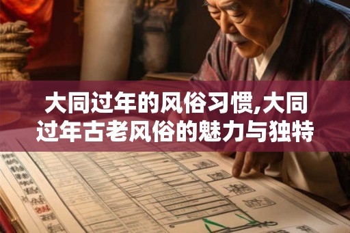 大同过年的风俗习惯,大同过年古老风俗的魅力与独特习惯 大同过年的风俗习惯,大同过年古老风俗的魅力与独特习惯