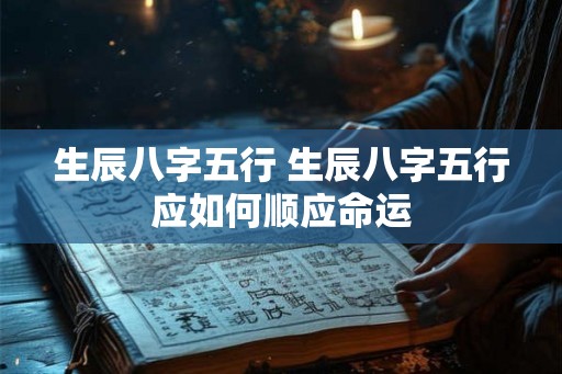 生辰八字五行 生辰八字五行应如何顺应命运 生辰八字五行 生辰八字五行应如何顺应命运