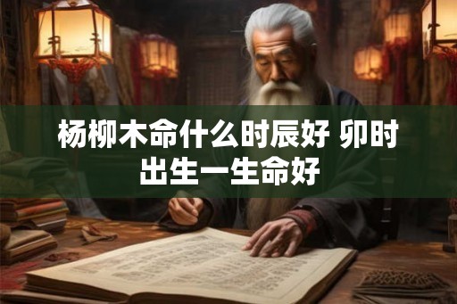 杨柳木命什么时辰好 卯时出生一生命好