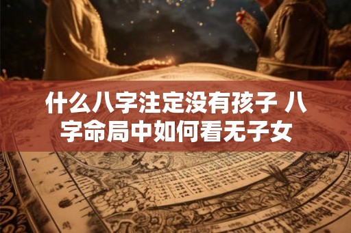 什么八字注定没有孩子 八字命局中如何看无子女 什么八字注定没有孩子 八字命局中如何看无子女