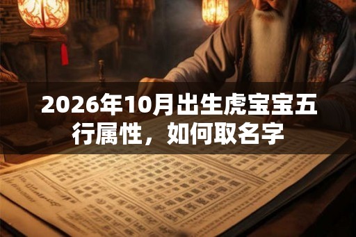 2026年10月出生虎宝宝五行属性，如何取名字