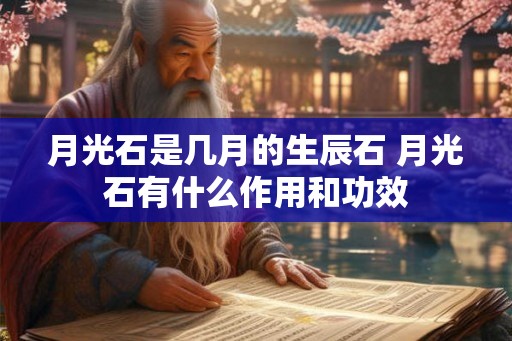 月光石是几月的生辰石 月光石有什么作用和功效