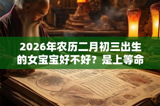2026年农历二月初三出生的女宝宝好不好?是上等命吗 2026年农历二月初三出生的女宝宝好不好?是上等命吗