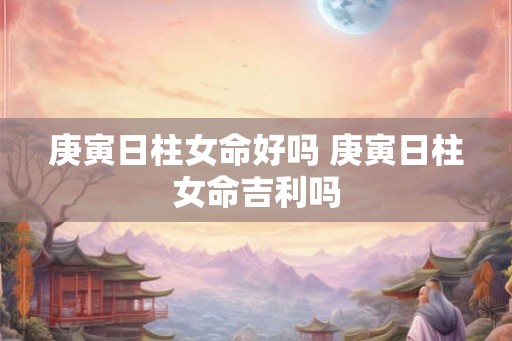 庚寅日柱女命好吗 庚寅日柱女命吉利吗 庚寅日柱女命好吗 庚寅日柱女命吉利吗