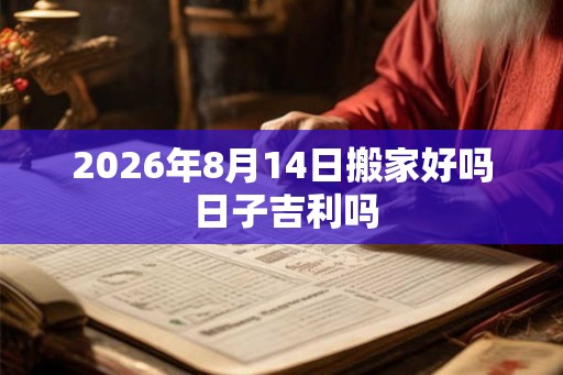 2026年8月14日搬家好吗 日子吉利吗