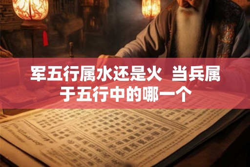 军五行属水还是火  当兵属于五行中的哪一个