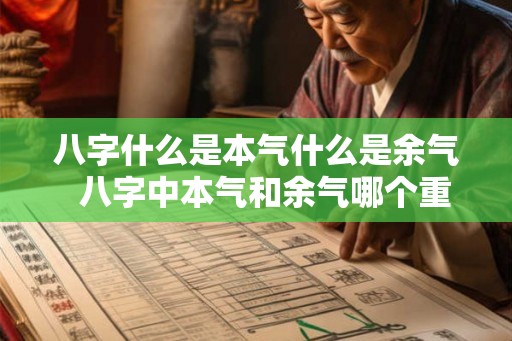 八字什么是本气什么是余气  八字中本气和余气哪个重要