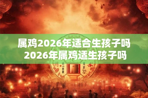 属鸡2026年适合生孩子吗 2026年属鸡适生孩子吗 属鸡2026年适合生孩子吗 2026年属鸡适生孩子吗