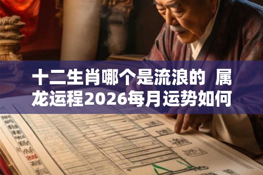 十二生肖哪个是流浪的  属龙运程2026每月运势如何