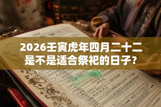 2026壬寅虎年四月二十二是不是适合祭祀的日子? 2026壬寅虎年四月二十二是不是适合祭祀的日子?