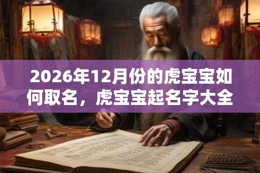 2026年12月份的虎宝宝如何取名，虎宝宝起名字大全