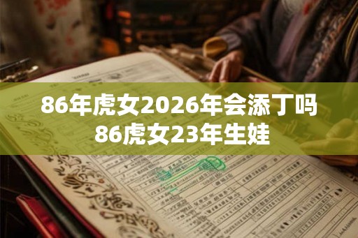 86年虎女2026年会添丁吗 86虎女23年生娃 86年虎女2026年会添丁吗 86虎女23年生娃