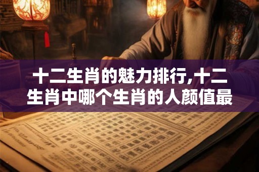 十二生肖的魅力排行,十二生肖中哪个生肖的人颜值最高？