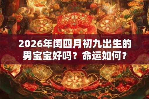 2026年闰四月初九出生的男宝宝好吗？命运如何？
