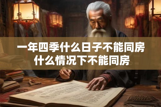 一年四季什么日子不能同房 什么情况下不能同房