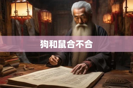 狗和鼠合不合